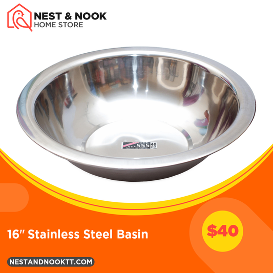 Stainless Steel 16" Basin