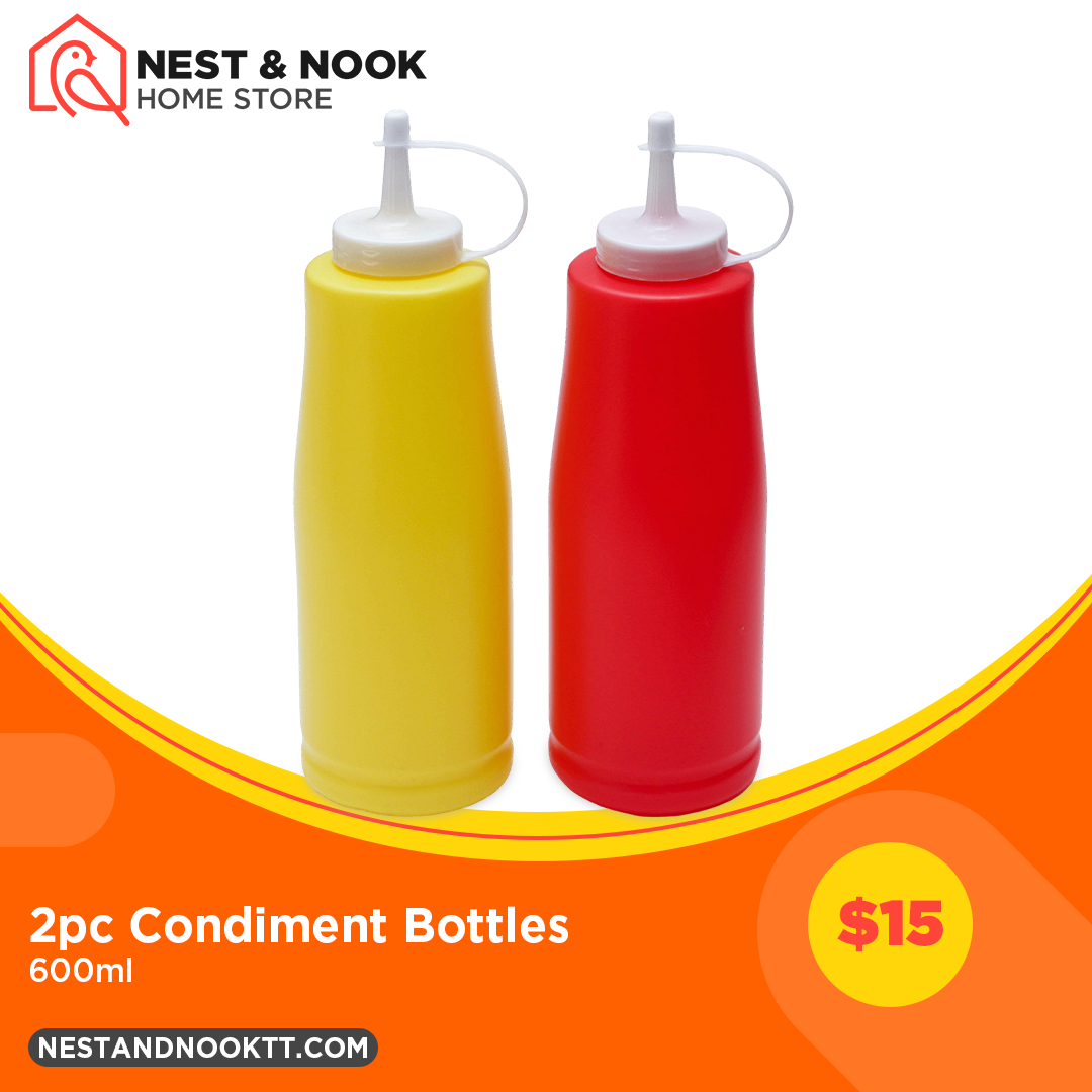 2pc Condiment Bottles