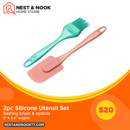 2pc Silicone Utensil Set