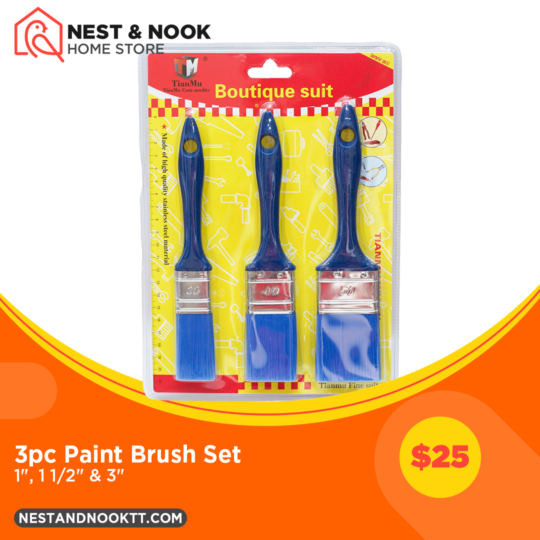3pc Paint Brush Set