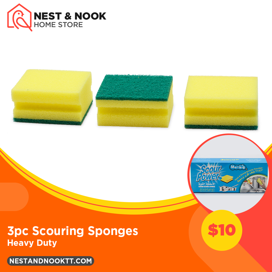 3pc Scouring Sponges