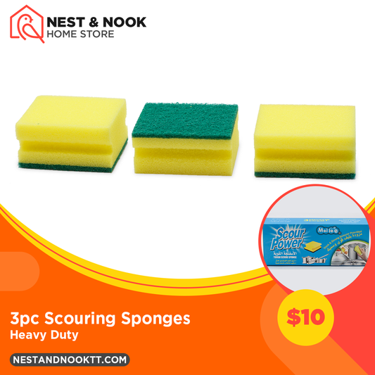 3pc Scouring Sponges