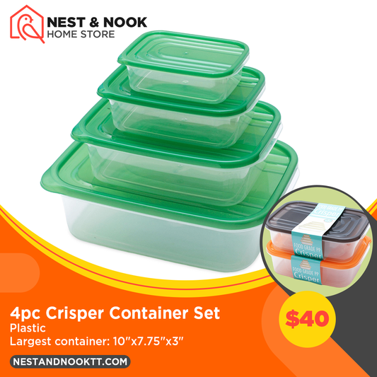4pc Crisper Container Set