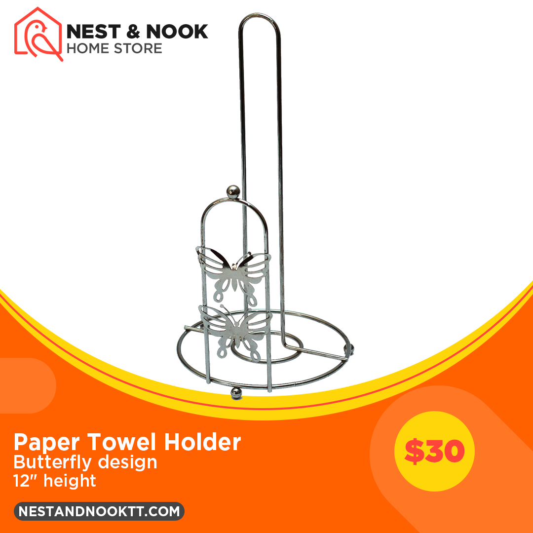 Butterfly paper towel holder