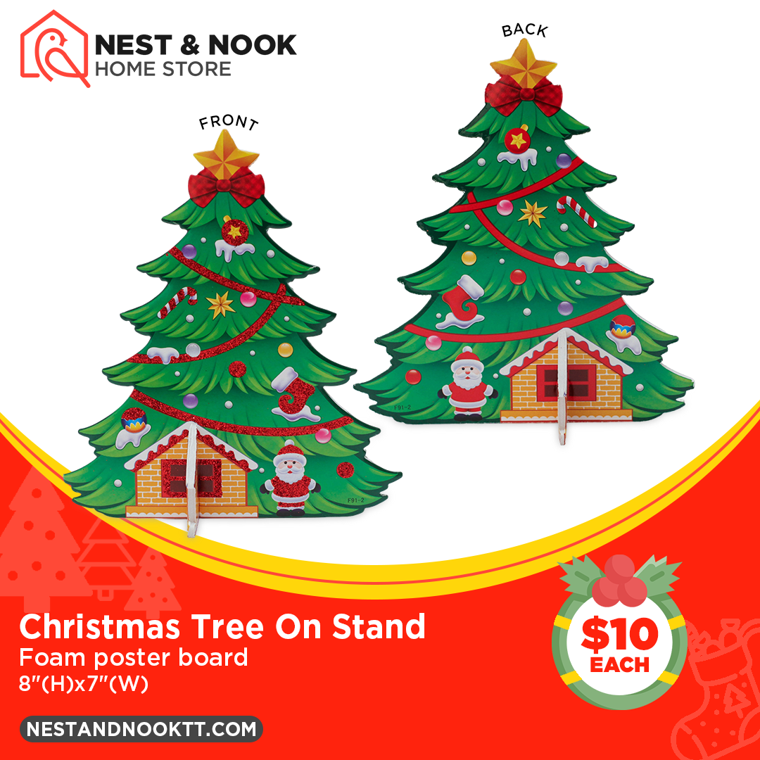 Christmas Display On Stand (Santa & Rudolph)