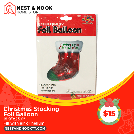 Christmas Stocking Foil Balloon