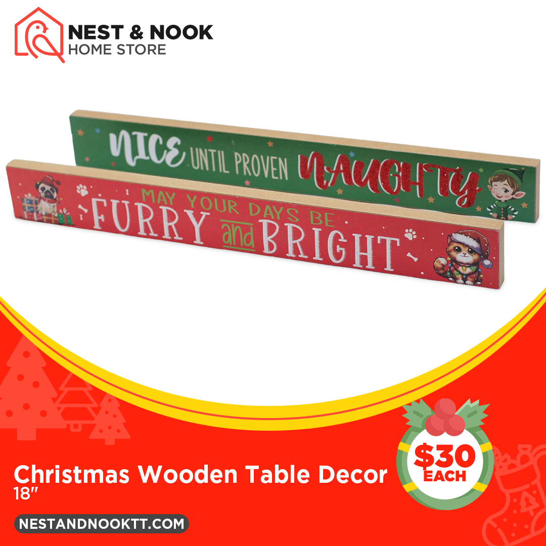 Christmas Wooden Table Decor