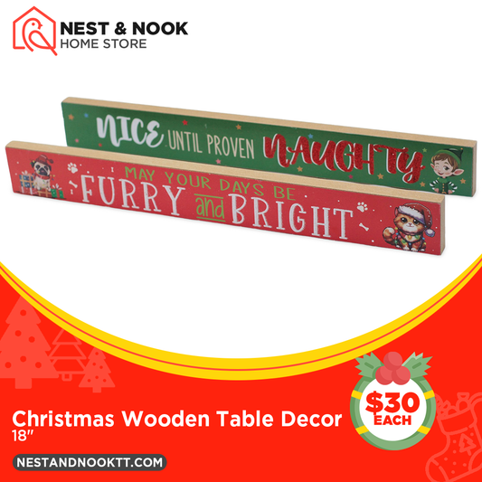 Christmas Wooden Table Decor