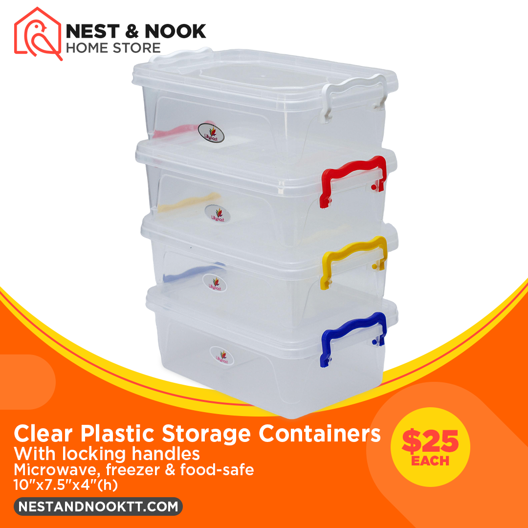 Clear Plastic Storage Containers