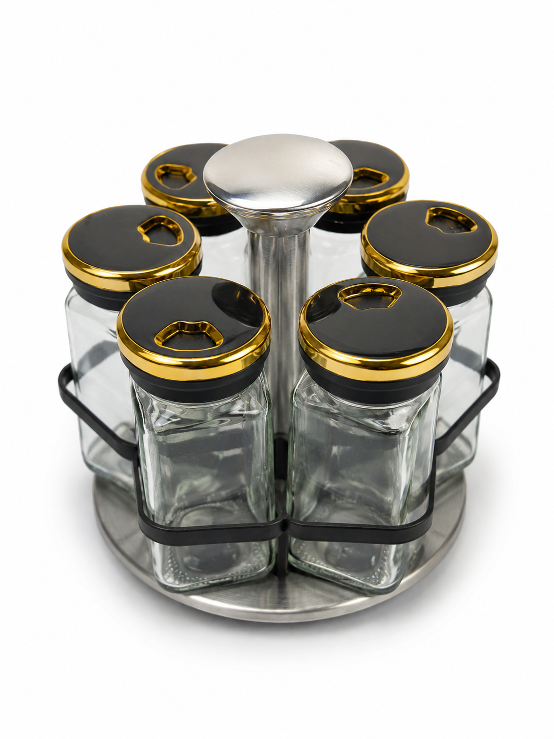 6pc Rotating Spice Jars