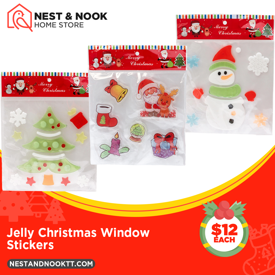 Jelly Christmas Window Stickers