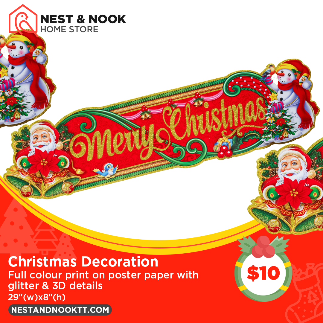Merry Christmas Banner Decoration