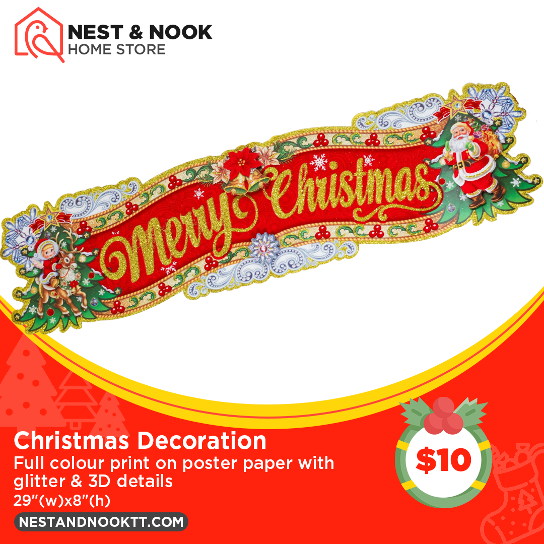 Merry Christmas Banner Decoration