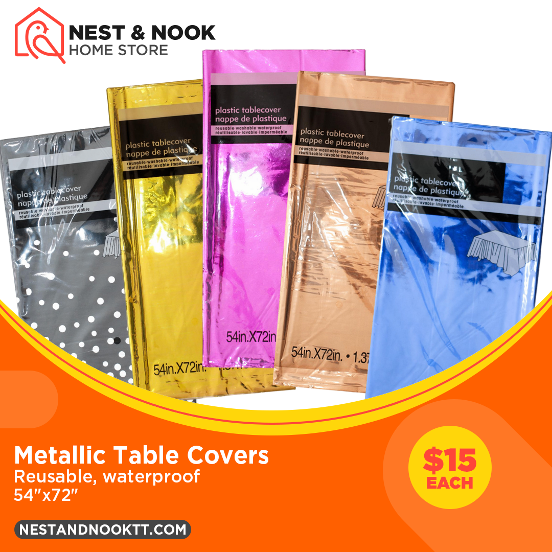 Plastic Metallic Table Cover