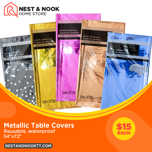 Plastic Metallic Table Cover