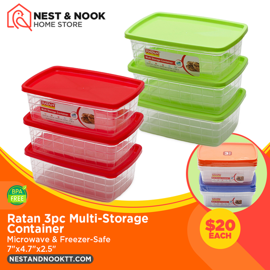 Ratan 3pc Multi-Storage Container