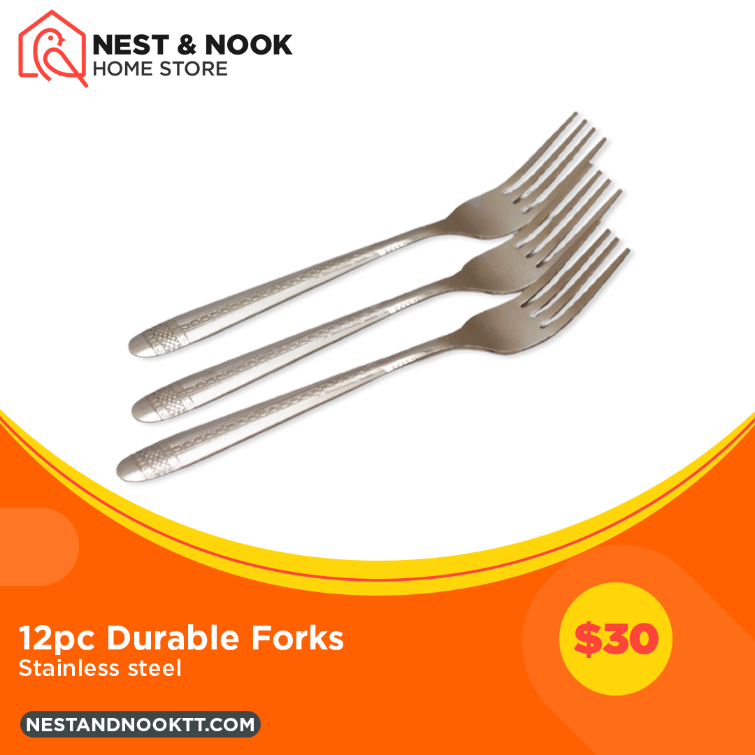 12pc Durable Forks