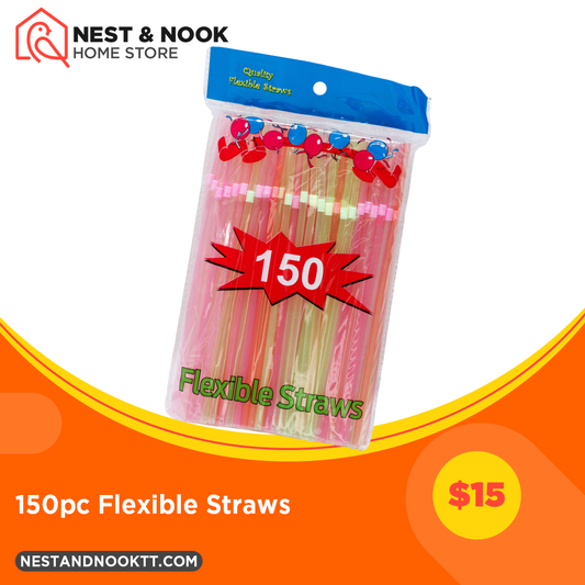 150pc Flexible Straws