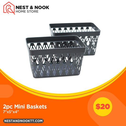 2pc Mini Storage Baskets
