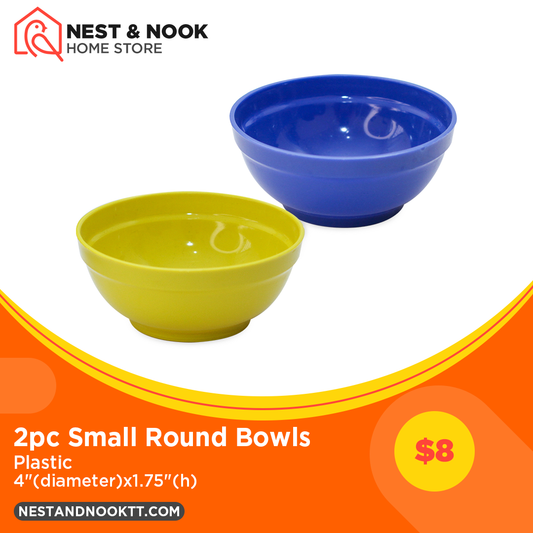 2pc Small Round Bowls
