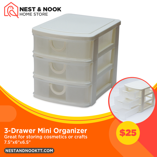 3-Drawer Mini Organizer