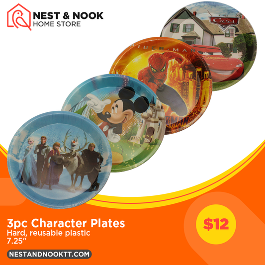 3pc Character Plates