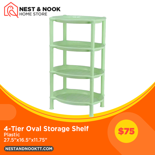 4-Tier Oval Storage Shelf