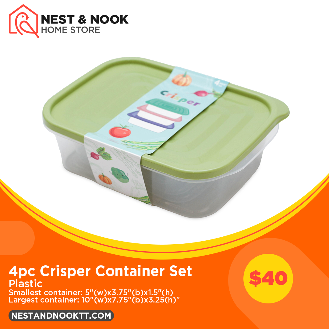 4pc Crisper Container Set