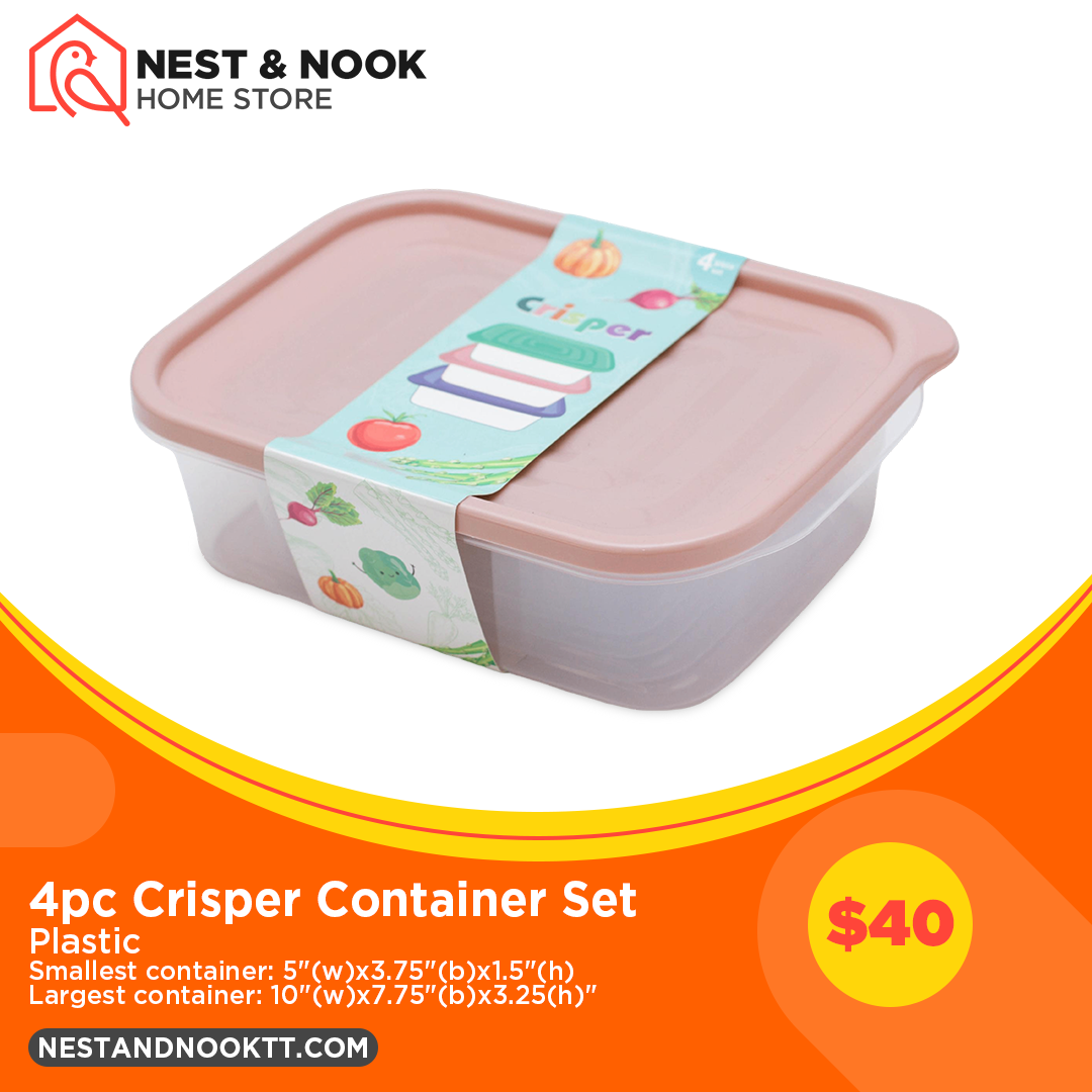 4pc Crisper Container Set