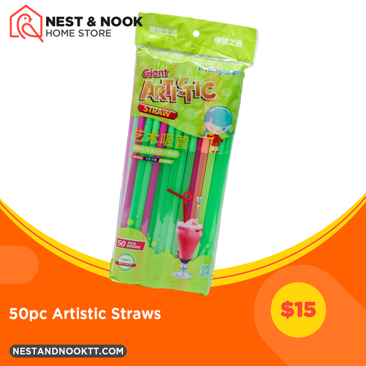 50pc Artistic Straws