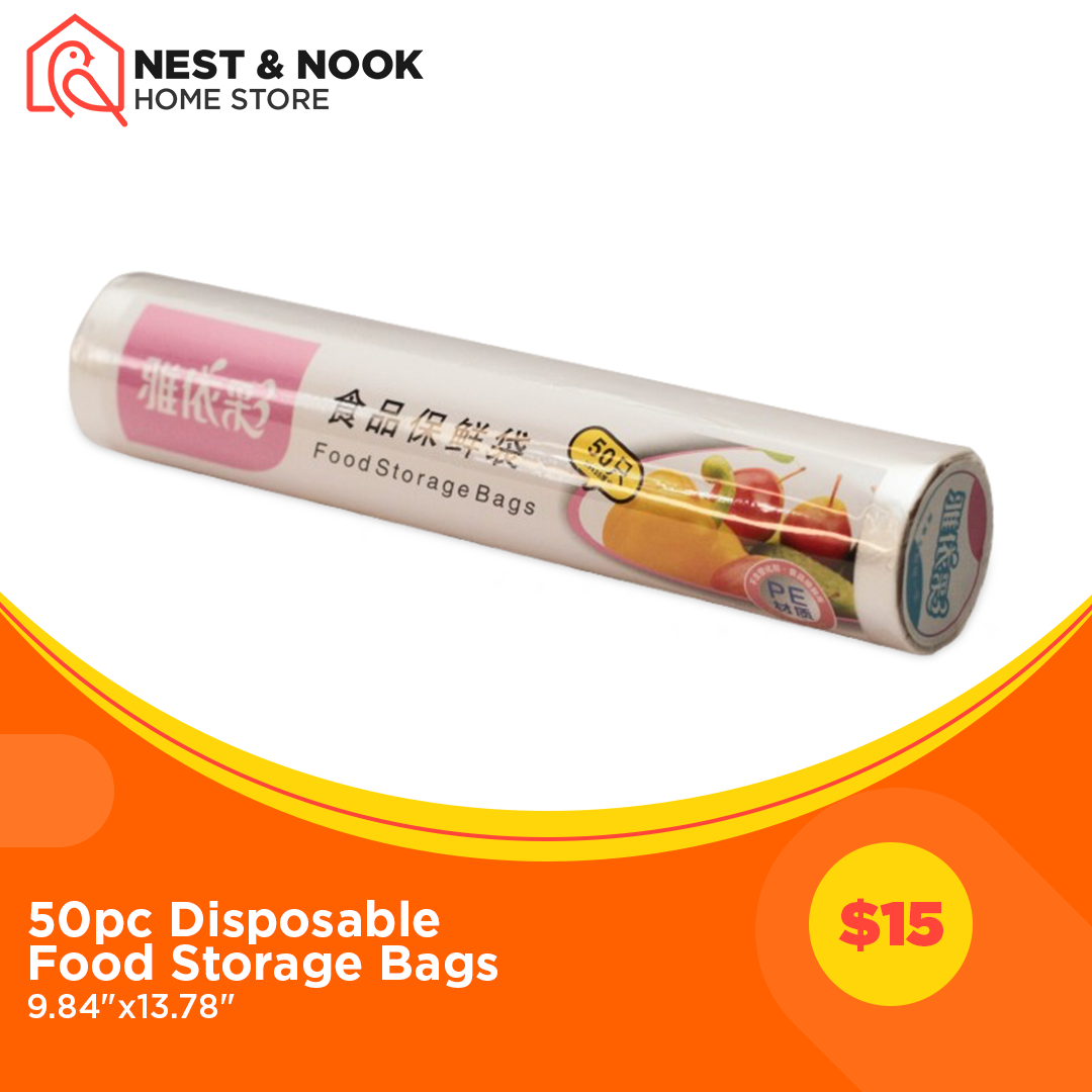 50pc Disposable Food Storage Bags