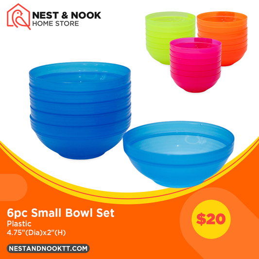 6pc Small Bowl Set