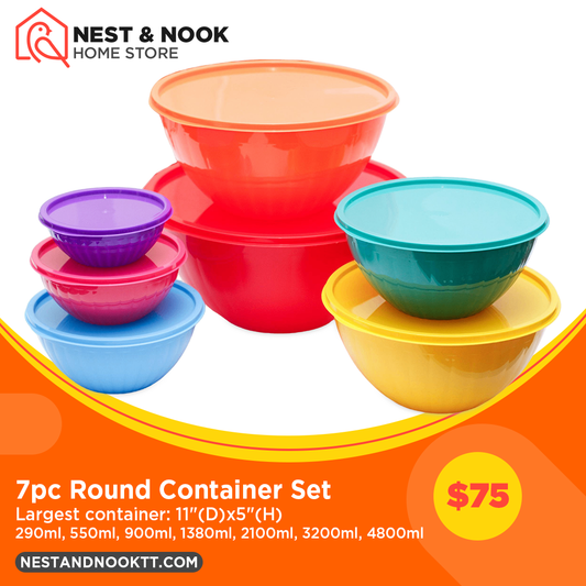 7pc Round Container Set