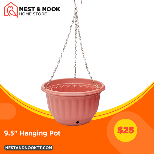 9.5" Hanging Plant Pot