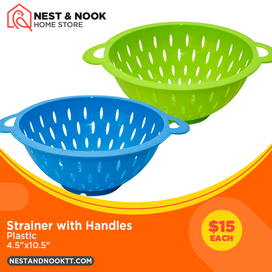 Colander strainer bowls with handles