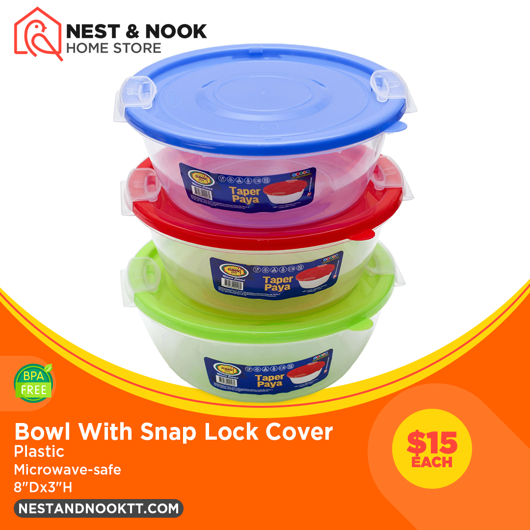 Bowl With Snap Lock Cover