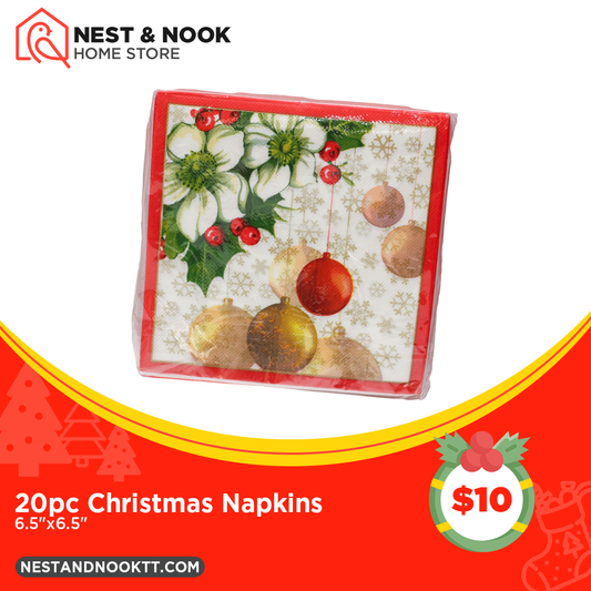 20pc Christmas Napkins