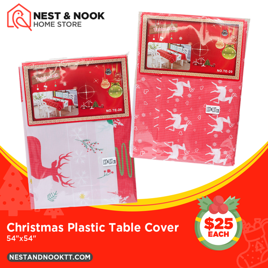 Christmas Plastic Table Cover