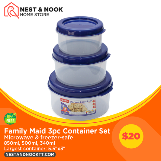 Family Maid 3pc Container Set
