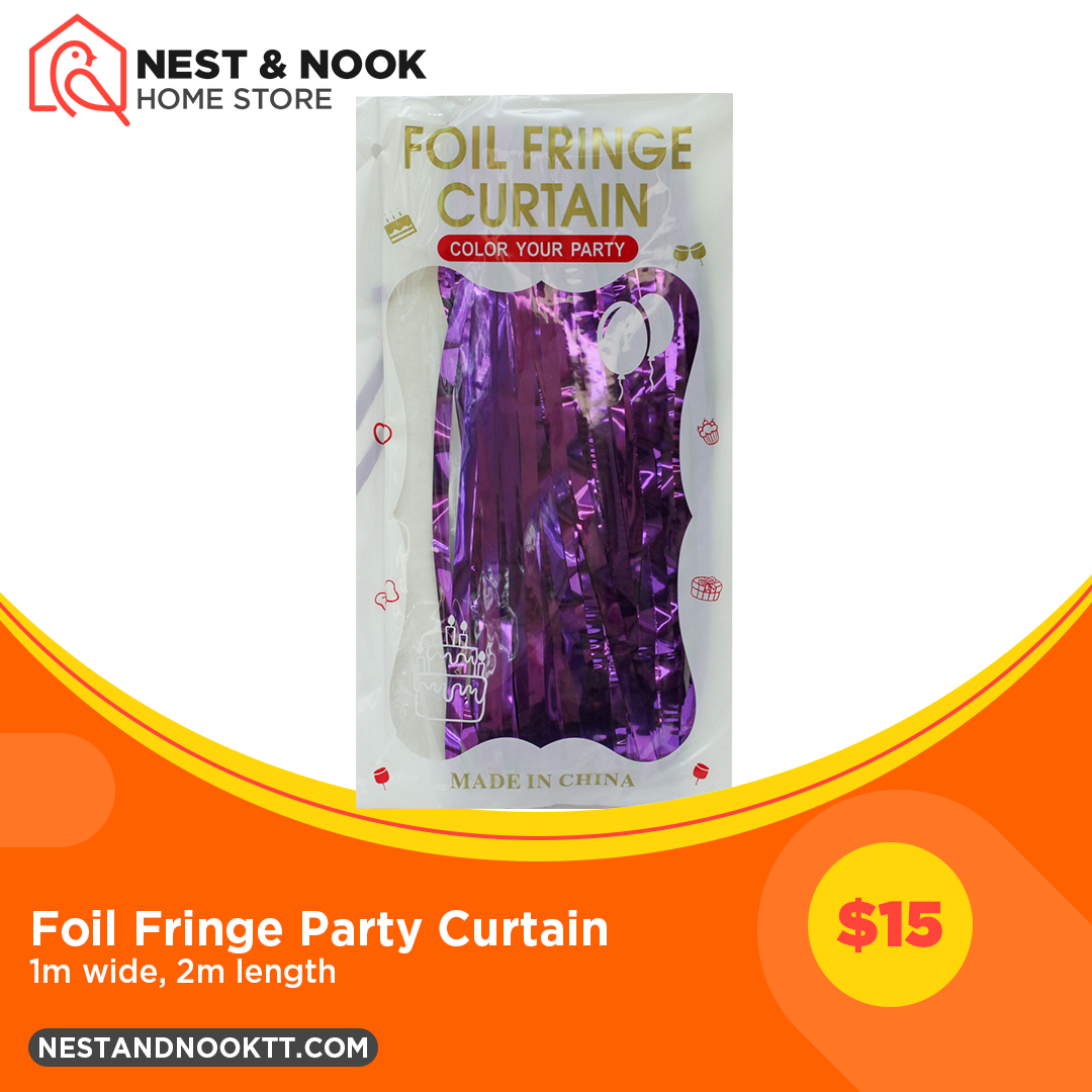 Foil Fringe Party Backdrop Curtain