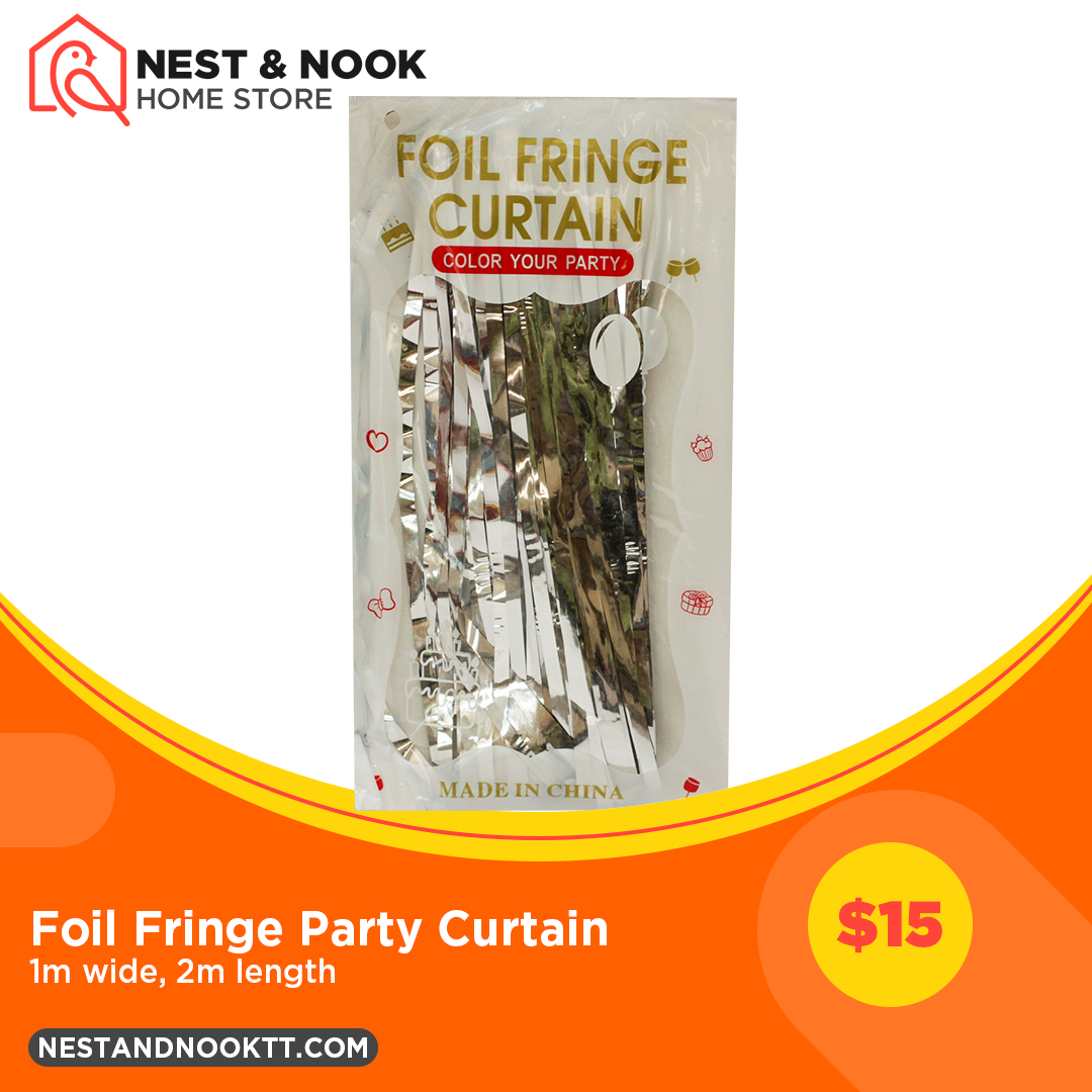 Foil Fringe Party Backdrop Curtain