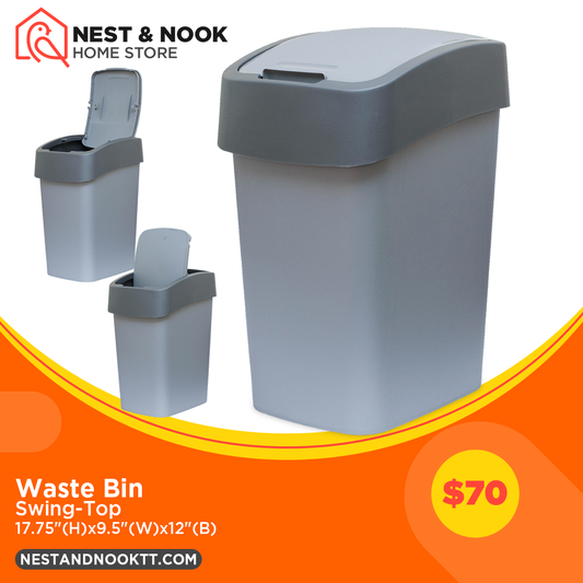 Swing-Top Waste Bin