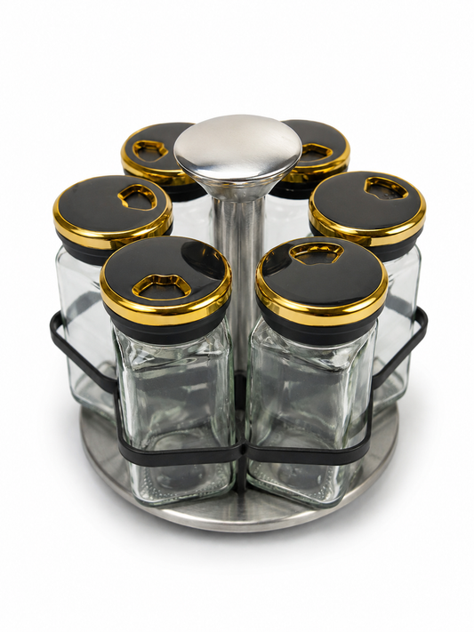 6pc Rotating Spice Jars