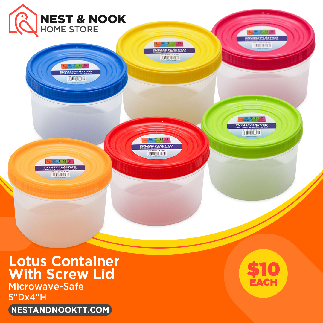 Lotus Container With Screw Lid