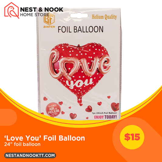 'Love You' Foil Balloon