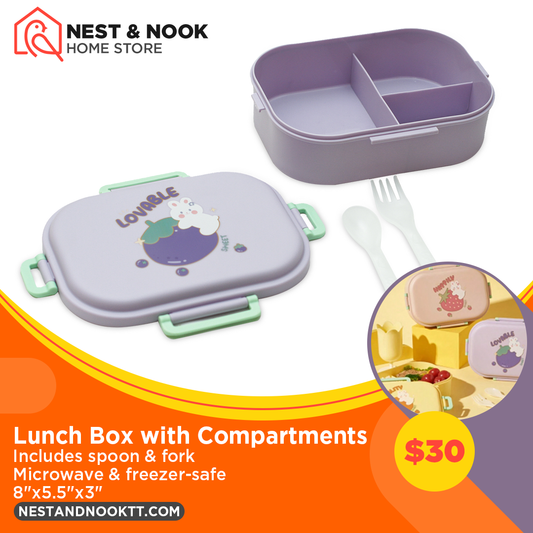 Kids lunch box with compartments 