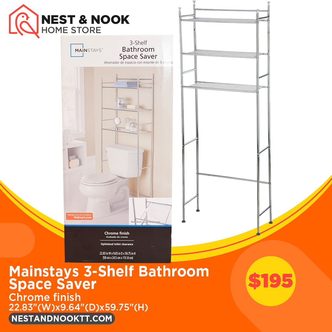 Mainstays 3-Shelf Bathroom Space Saver