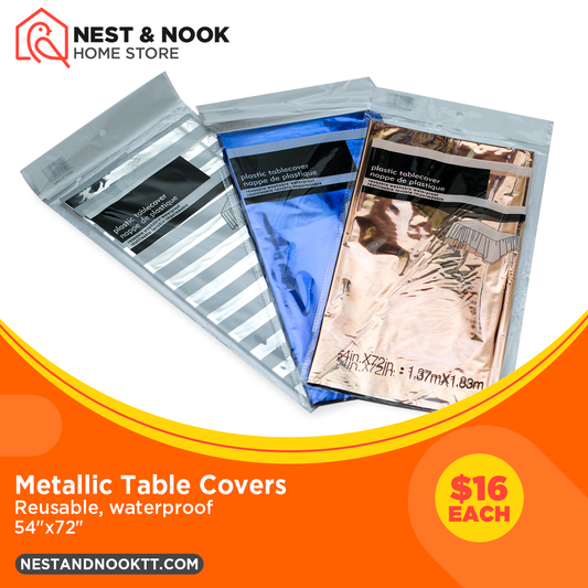 Plastic Metallic Table Cover