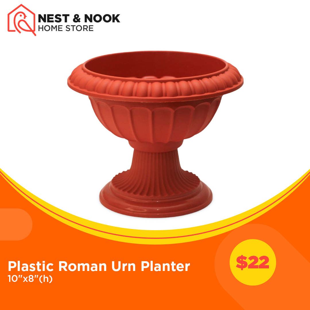 Plastic Roman Urn Planter