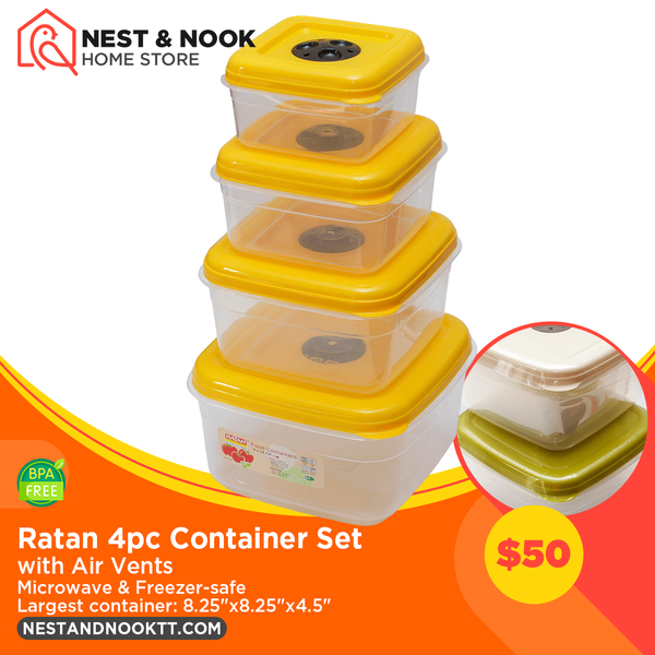 Ratan 4pc Container Set – Nest & Nook Home Store